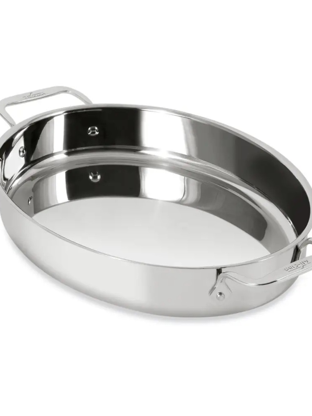 All clad Stainless Steel Oval Roasting Pan - l